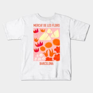 Flower Market from Barcelona Kids T-Shirt